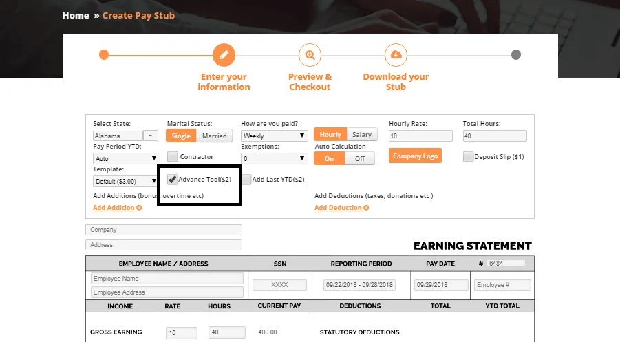 Paycheck Stubs or Advance Pay Stub Who needs what? Stub Creator