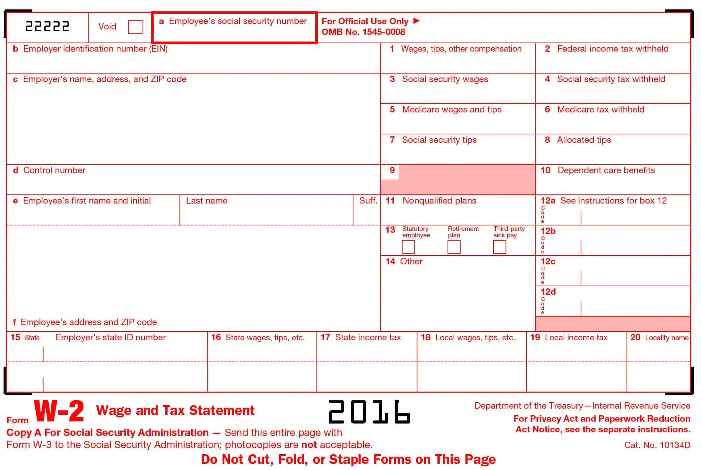 W-2 Form 2023 - Generate Fillable W2s Easily with Stub Creator