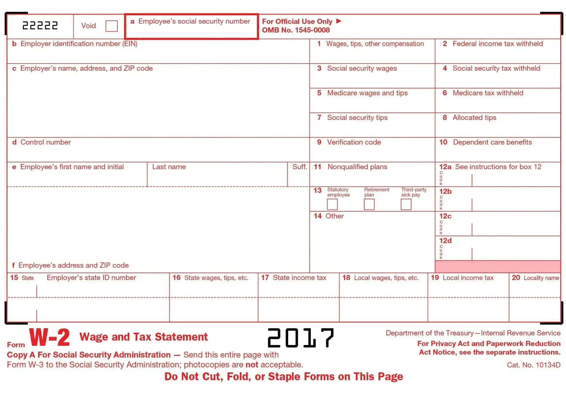 W-2 Form 2023 - Generate Fillable W2s Easily with Stub Creator