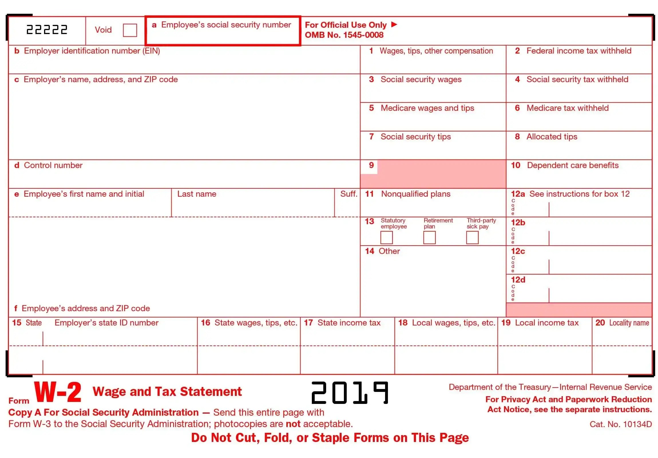 W2 Form 2023 Generate Fillable W2s Easily with Stub Creator