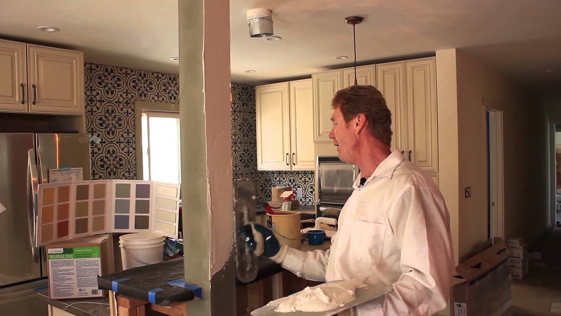 interior top coat lime plaster finishes Kirk Giordano Plastering