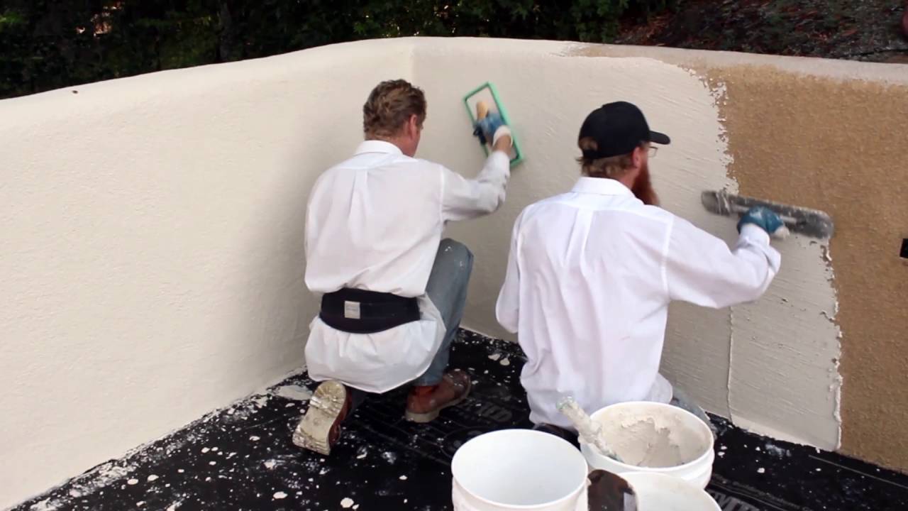 Apply a new stucco acrylic finish over existing, Acrylic stucco over