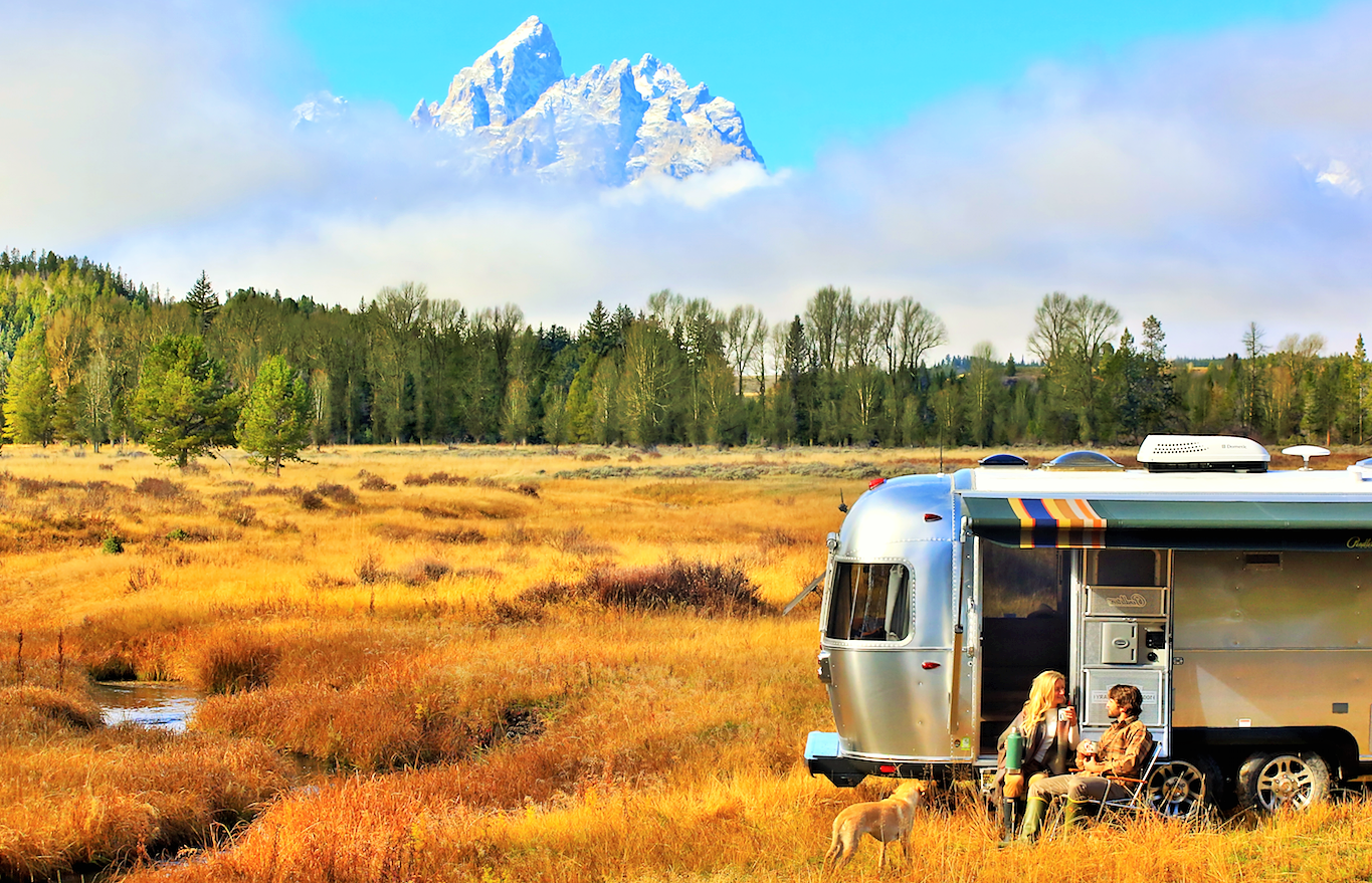 special edition Pendleton Airstream trailer Stuck at the Airport