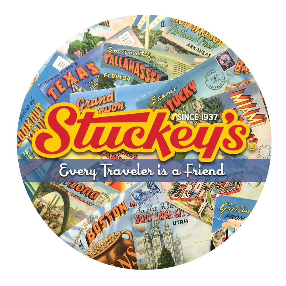Postcard Circle Metal Sign Stuckey's