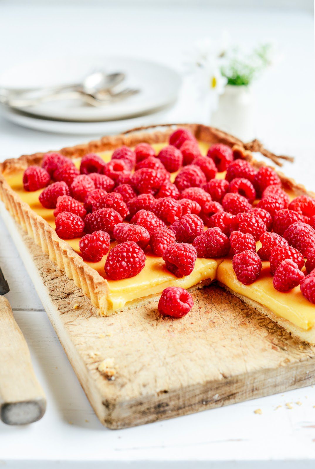 white chocolate & raspberry tart Stuck in the kitchen