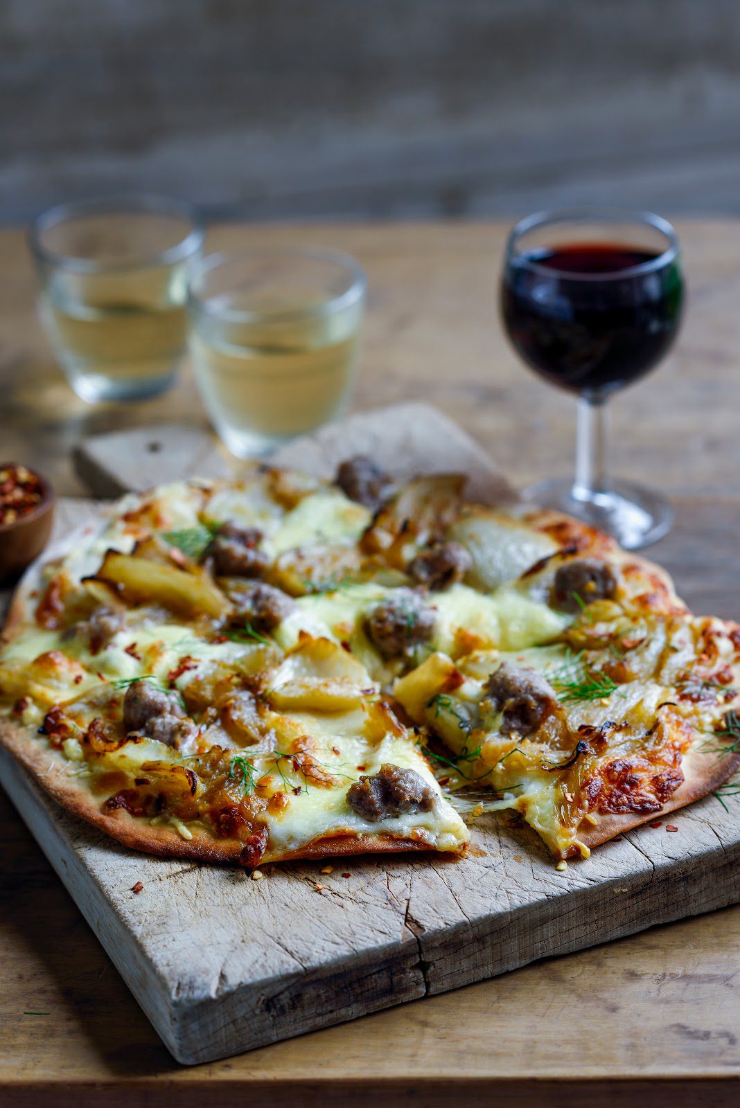 braised fennel & pork & fennel sausage pizza Stuck in the kitchen
