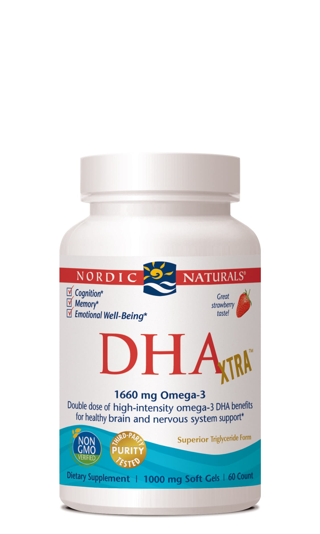 DHA XTRA Omega3 1660mg 60 kaps. NORDIC NATURALS Apteka Studencka