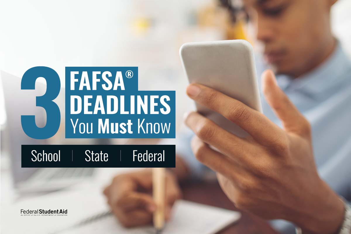 3 Fafsa® Deadlines You Need To Know Now – Federal Student Aid