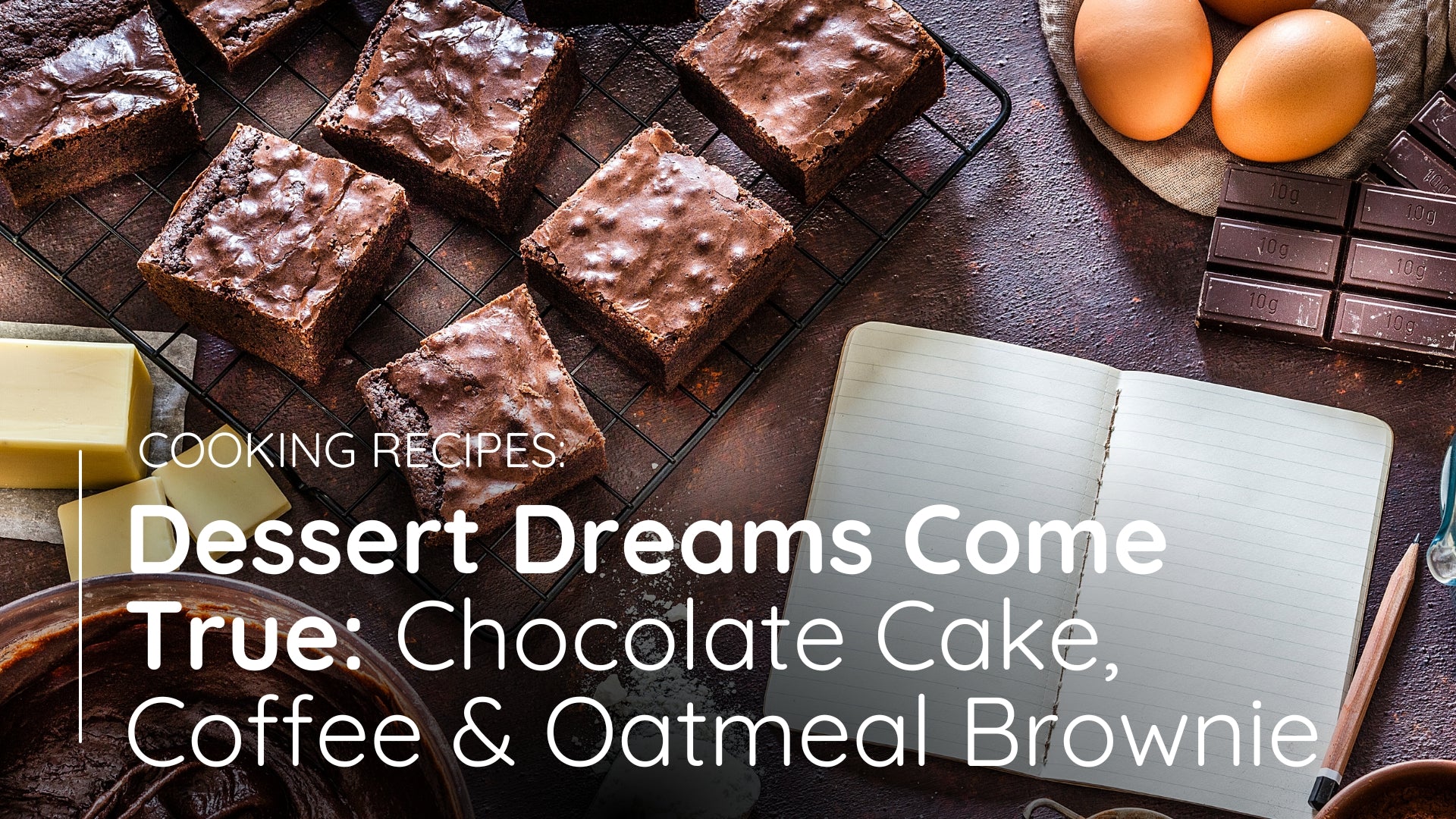 Dessert Dreams Come True Chocolate Gingerbread Cake, Coffee & Oatmeal