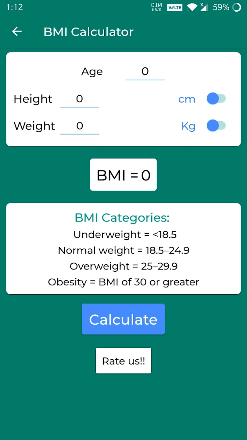 BMI Calculator for Indian Student Factory