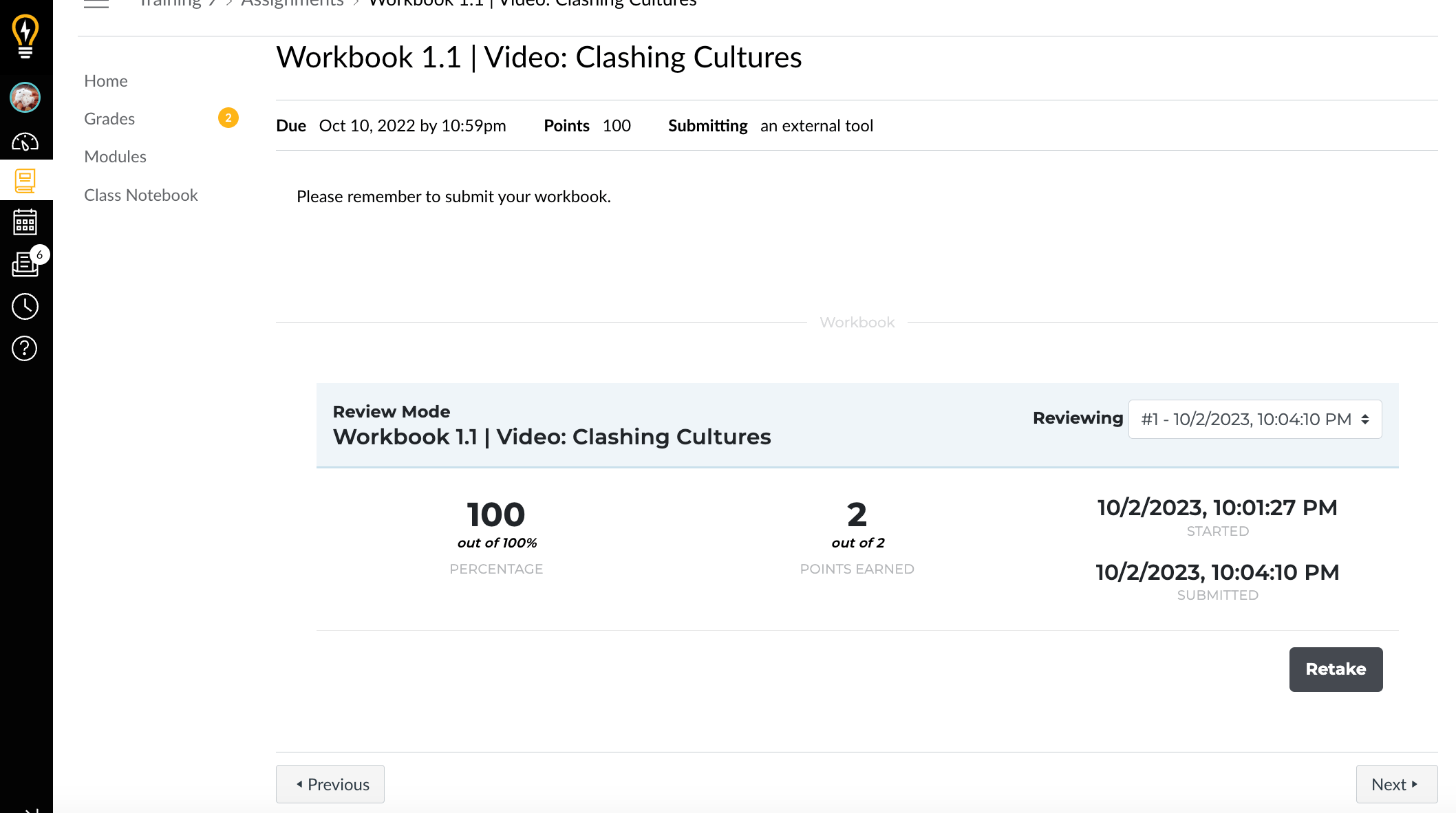 ☁️ Complete a Workbook Assignment – Student Help