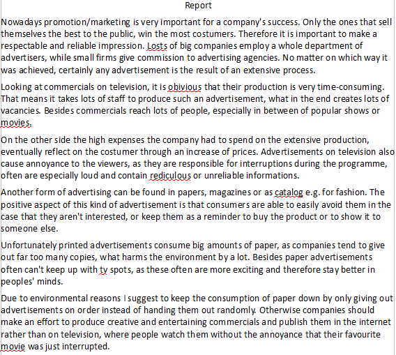Cae Exam Essay Examples