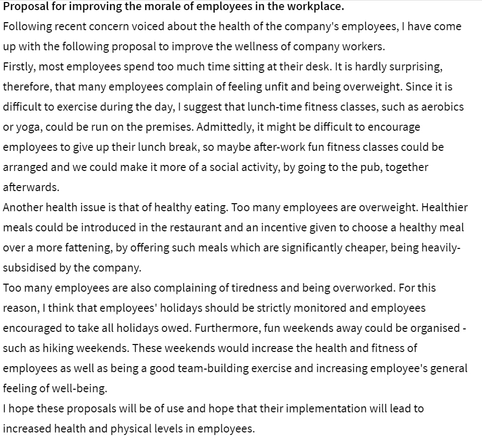 CAE Proposal Writing 1 Great Strategy For C1 Advanced