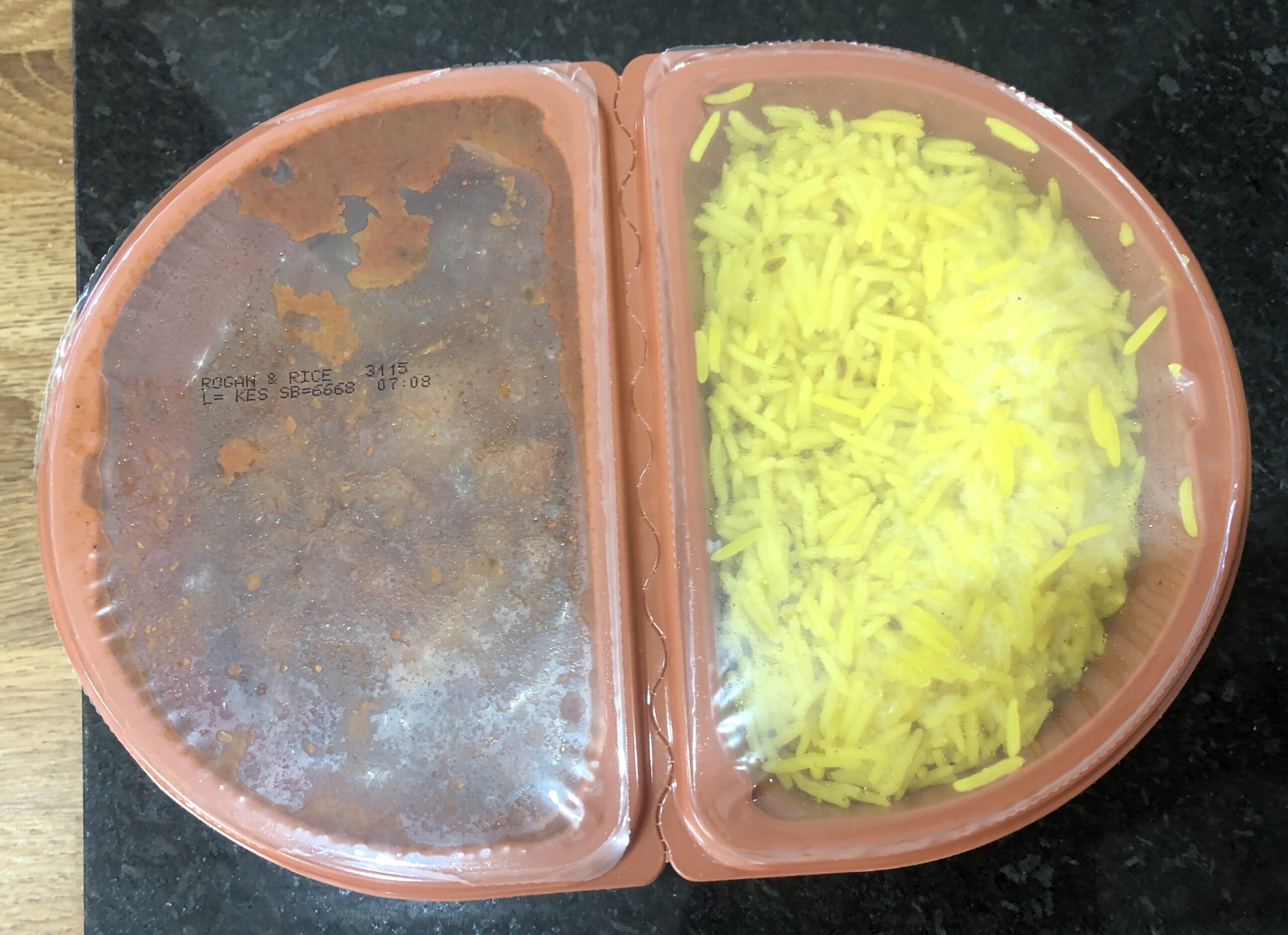 Tesco Lamb Rogan Josh with Pilau Rice review Student Munch