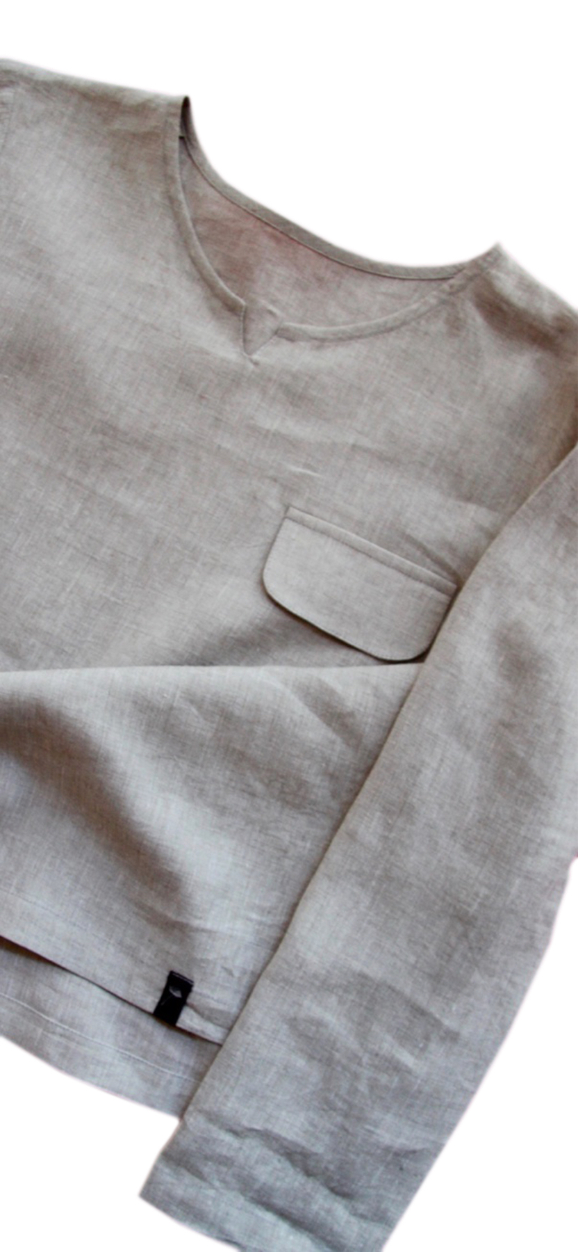 Linen Blouse Simple. Linen clothing