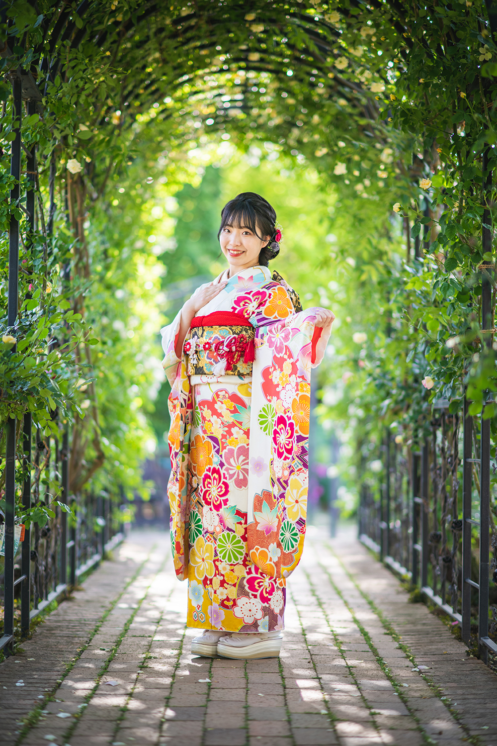 2021年成人式振袖ﾛｹｰｼｮﾝ撮影ｷﾝｸﾞｽｳｴﾙ前撮り ＠山梨フォトスタジオフォーレ Studio Foret