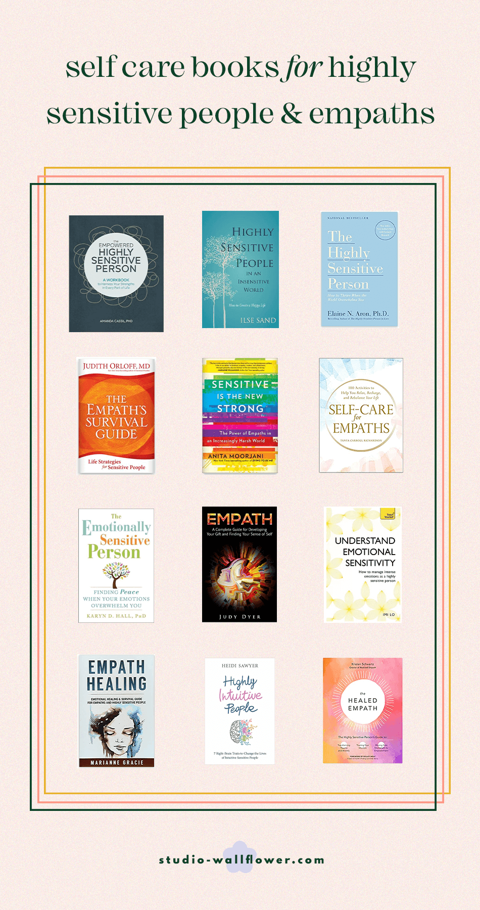 Best Books for Highly Sensitive People and Empaths Books for HSPs