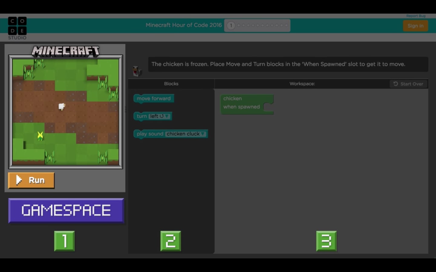 Minecraft Hour of Code Designer