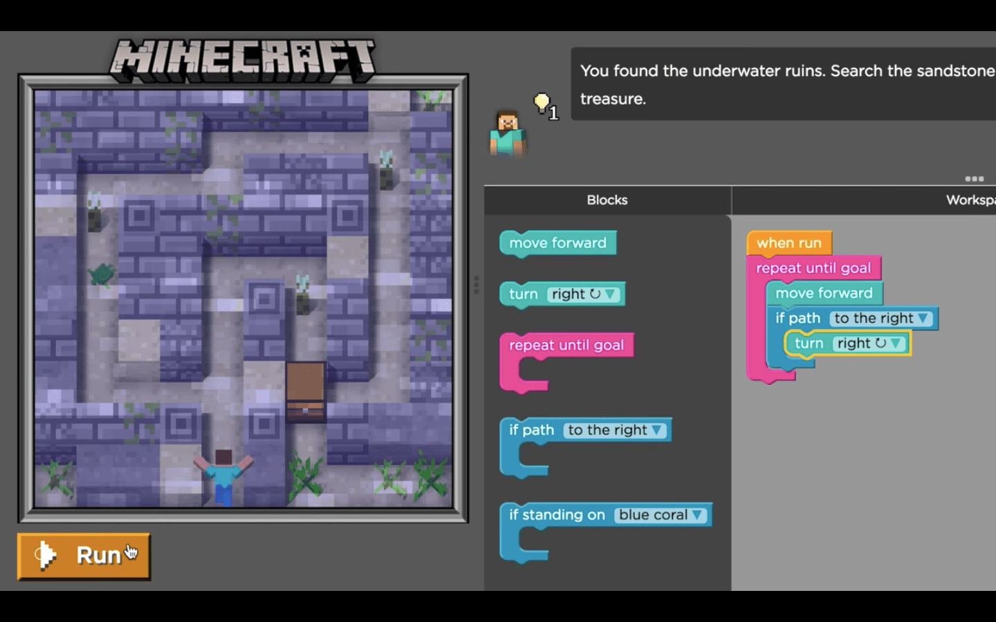 Code Org Minecraft Voyage Aquatic 7