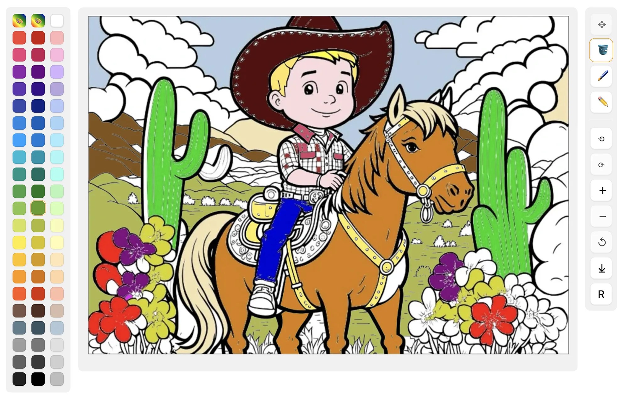 Kostenloses OnlineAusmalen Just Color Kinder Ausmalbilder für Kinder