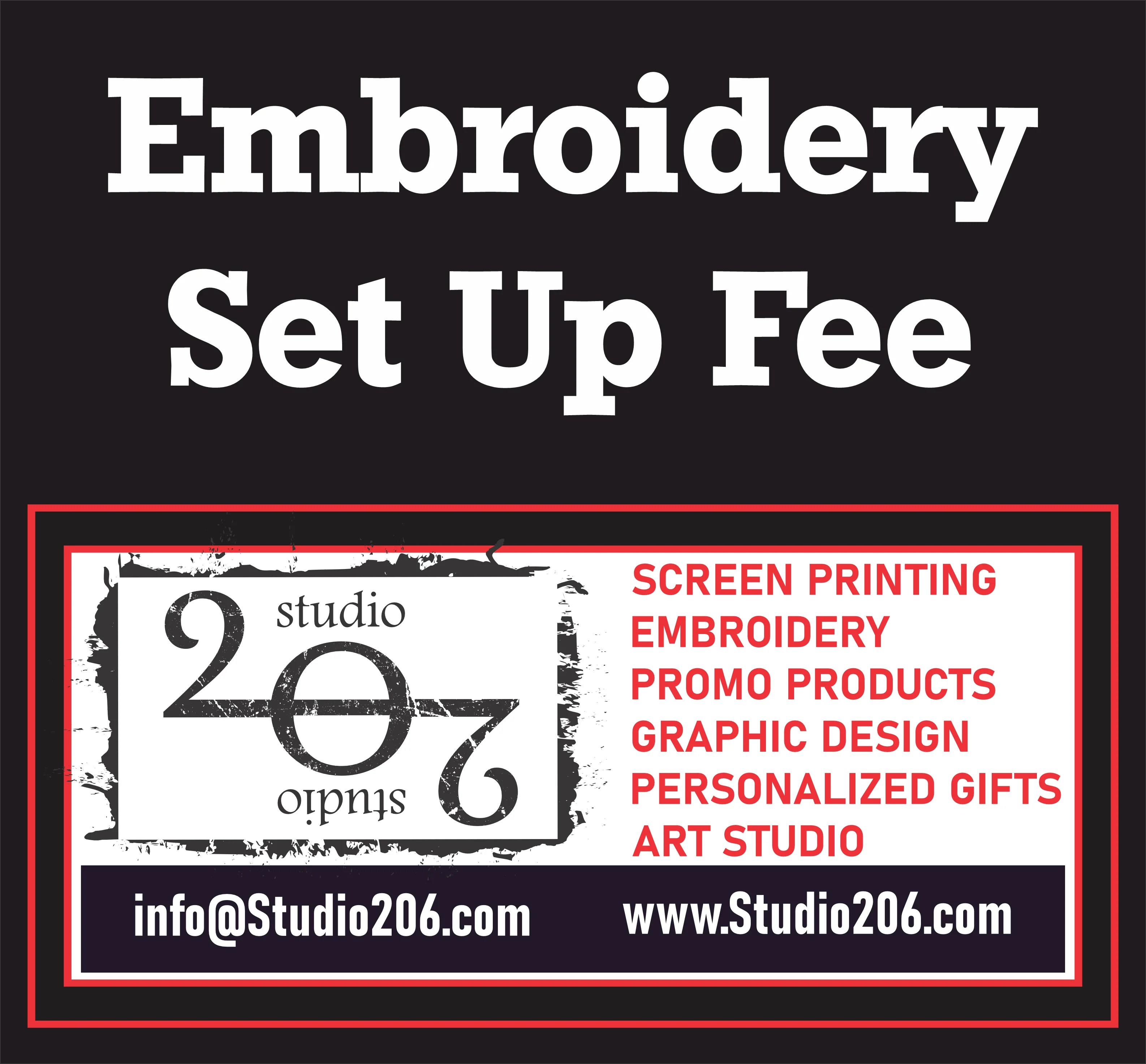 Embroidery Set Up Studio 206