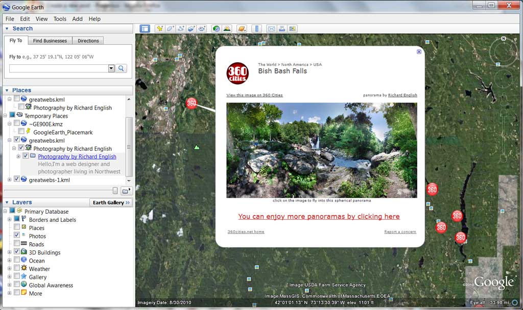 Panorama Photography Now on Google Earth Connecticut's Google Street