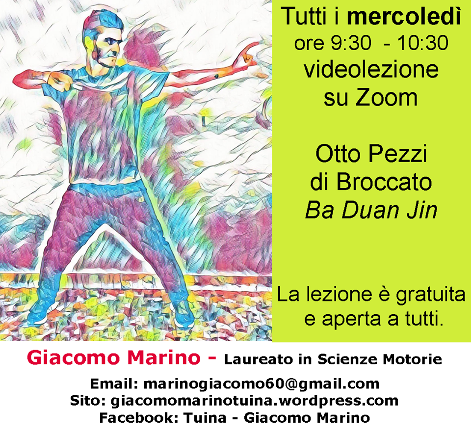 Lezioni online sugli Otto Pezzi di Broccato Baduanjin studioadelasia