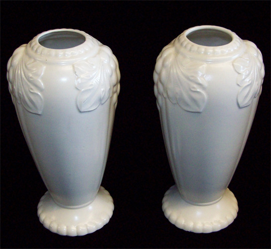 2 Vintage VASES Czechoslovakia ERPHILA Neoclassic ART • Studio Antiques