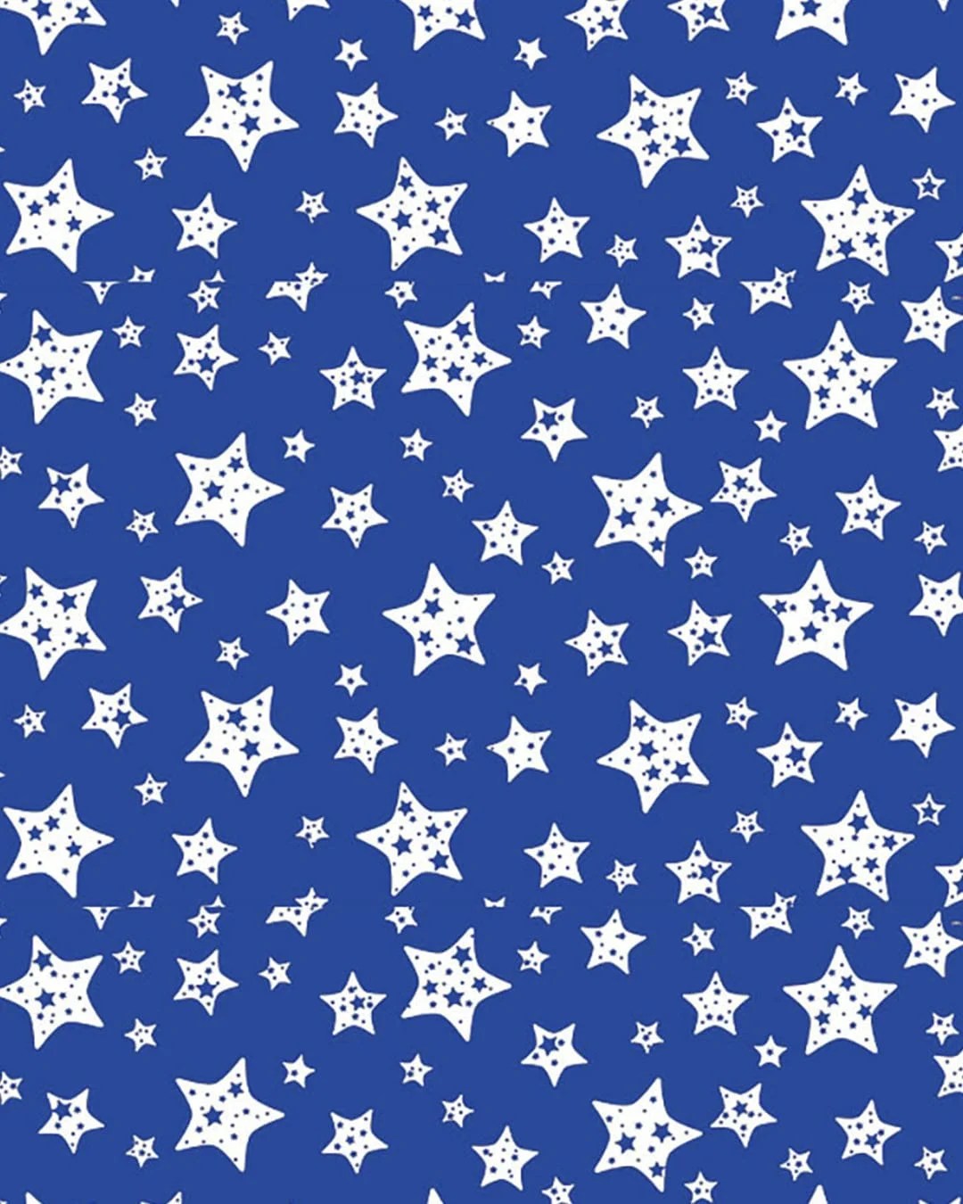Superior Blue/White Star Printed Studio Backdrop 7ft x 36ft