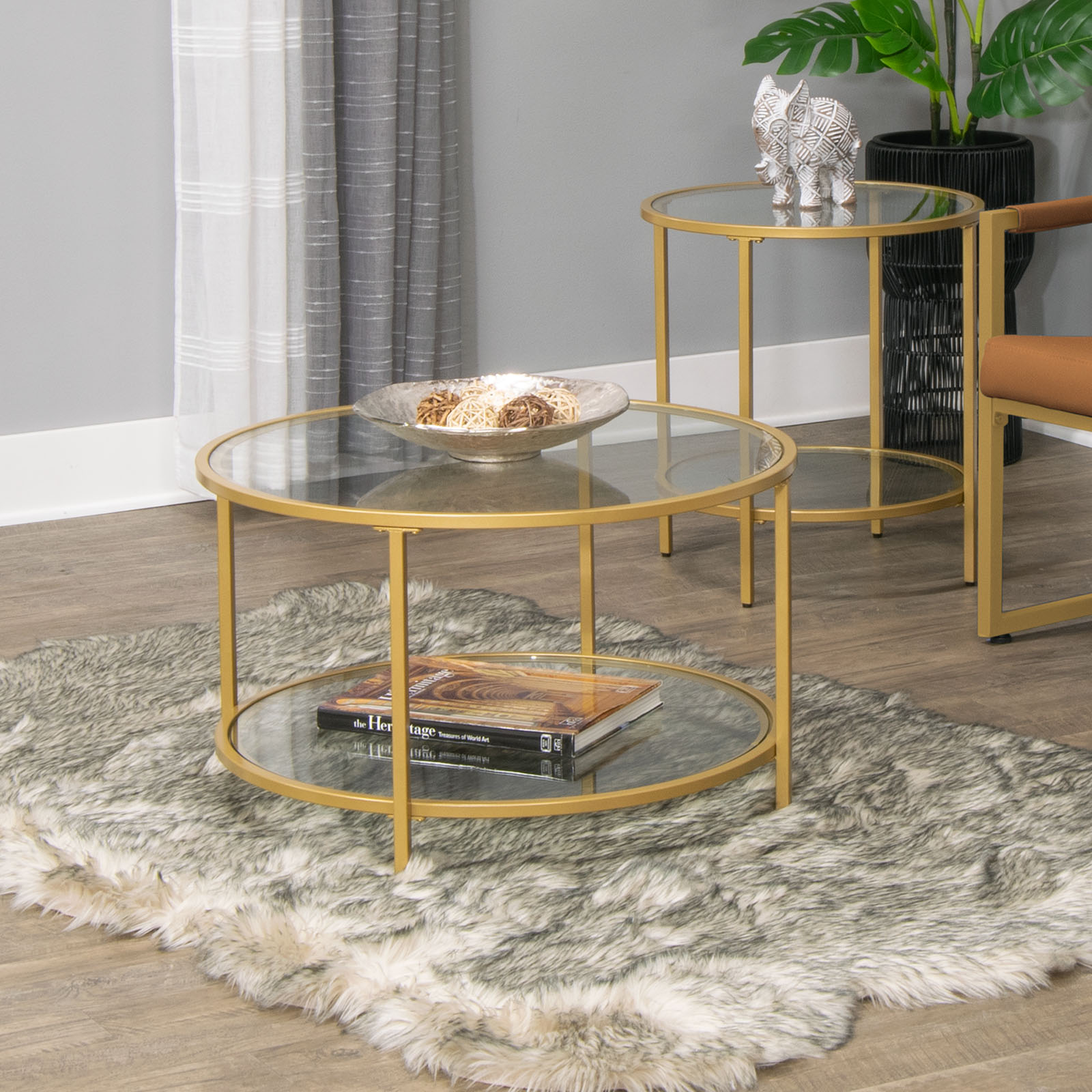 Camber Elite Round Coffee Table 72057 Studio Designs