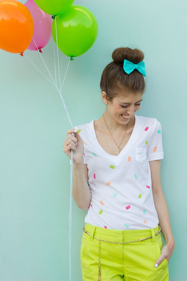 DIY Confetti Shirt