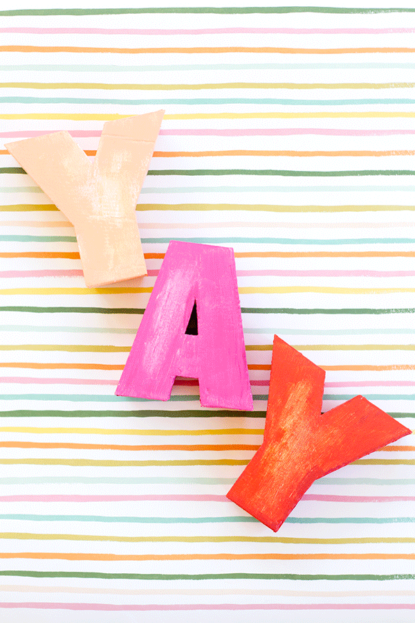 DIY LetterShaped Boxes