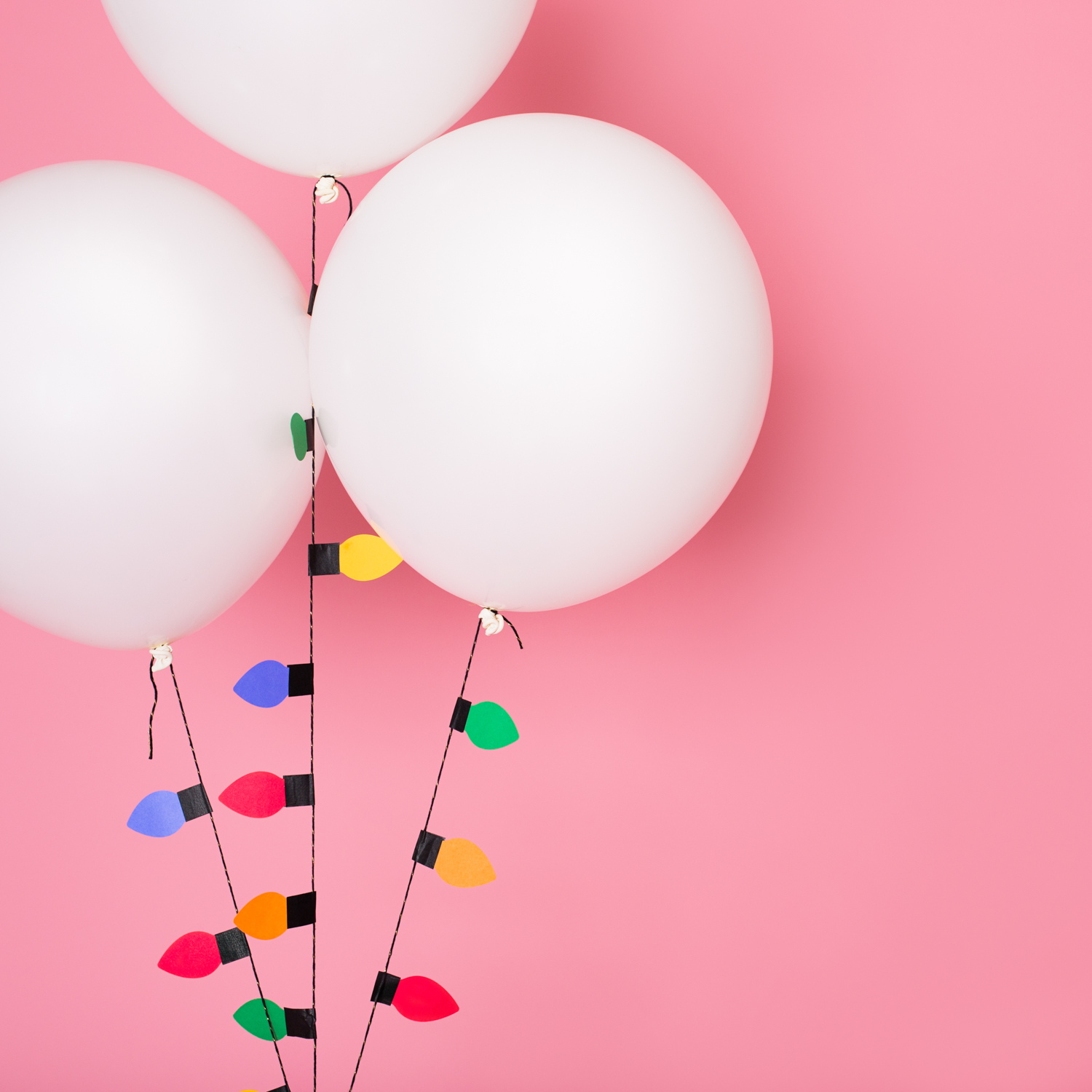 DIY Christmas Light Balloon Garlands