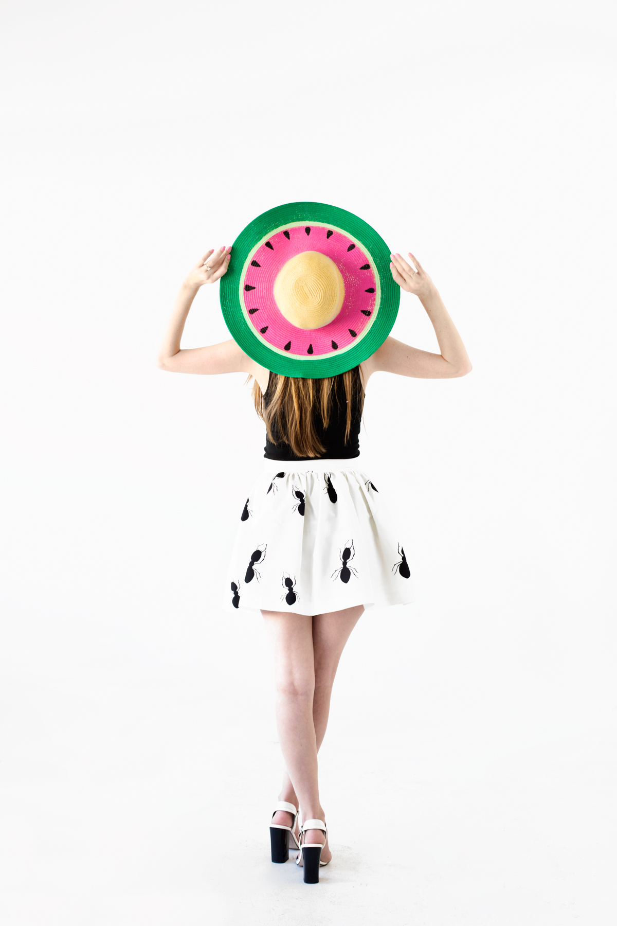 DIY Watermelon Floppy Hat Studio DIY