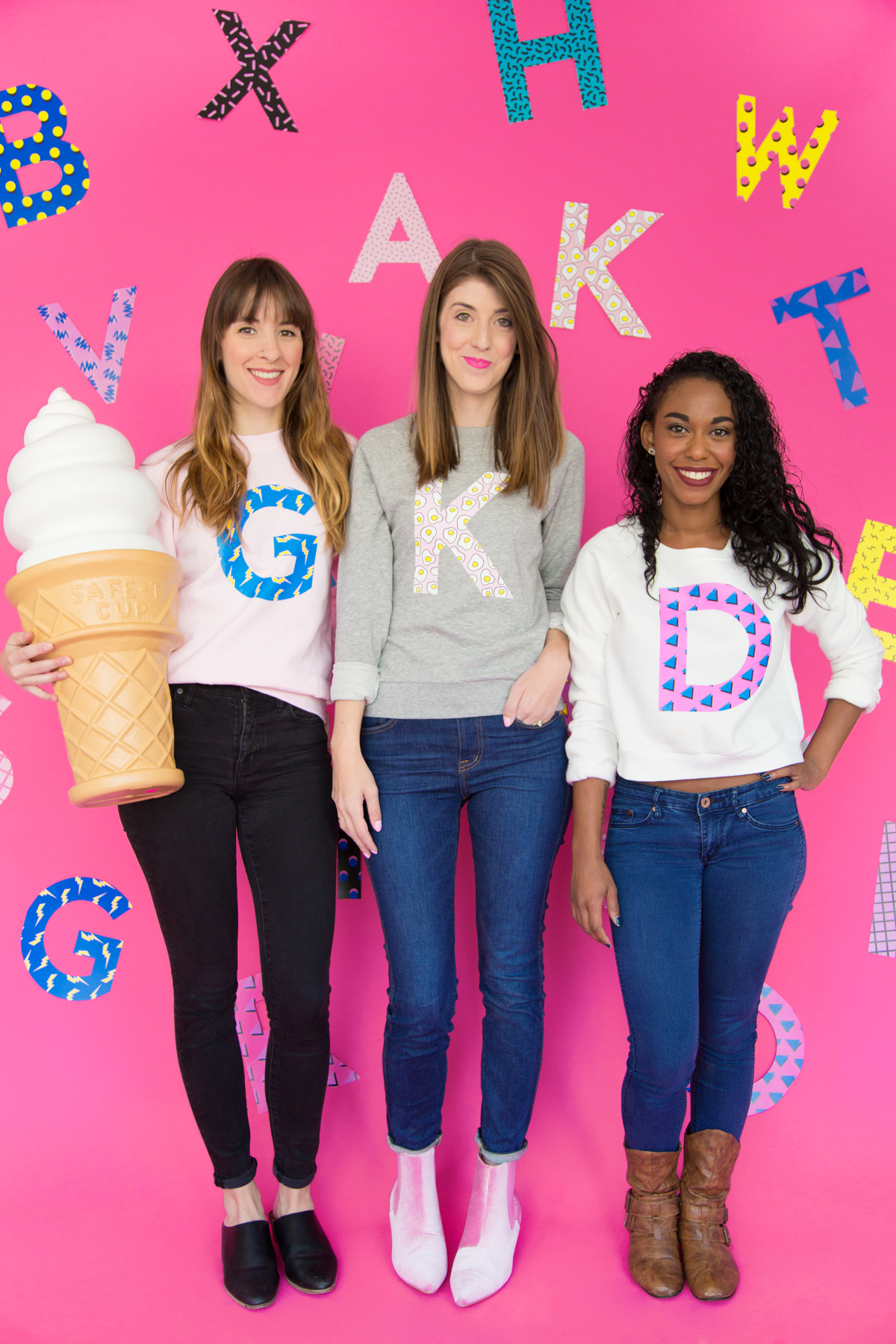 DIY Graphic Initial Sweatshirts Studio DIY