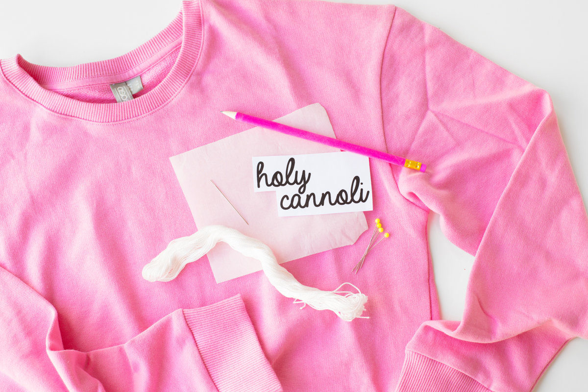 DIY Embroidered Sweatshirt (+ My Fave Easy Embroidery Hack!!) Studio DIY