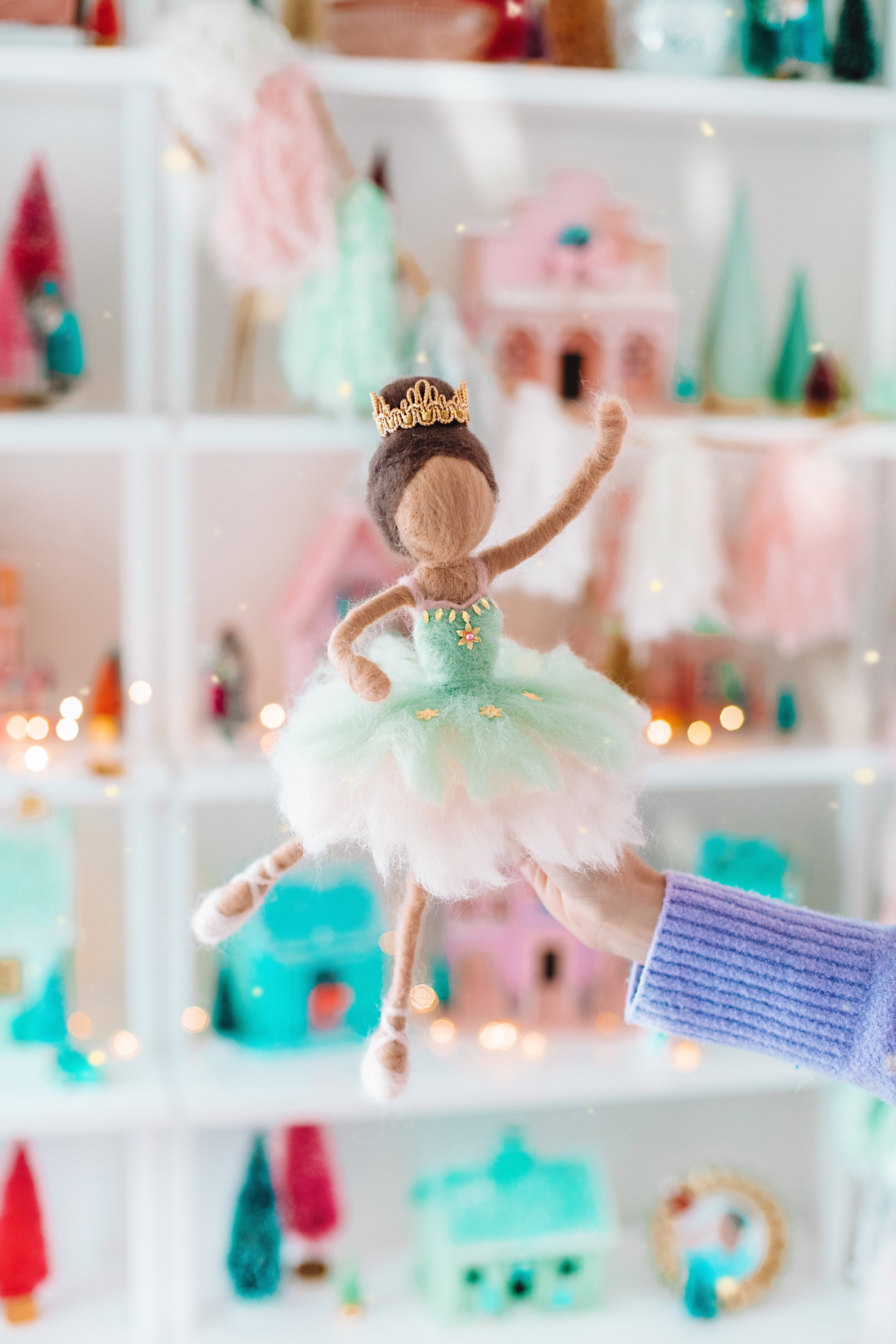 Needle Felted Doll Tutorial DIY Sugar Plum Fairy Tree Topper Studio