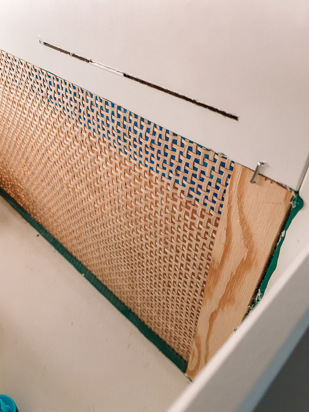 Rattan IKEA BESTA Hack (A Media Console Makeover