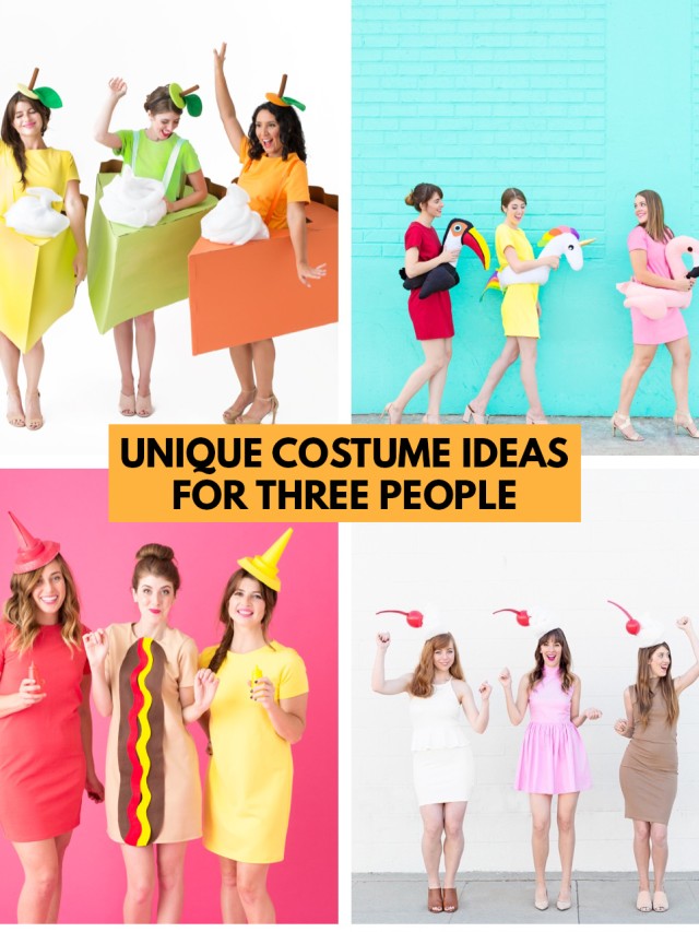 Unique Halloween Costumes for 3 People Studio DIY