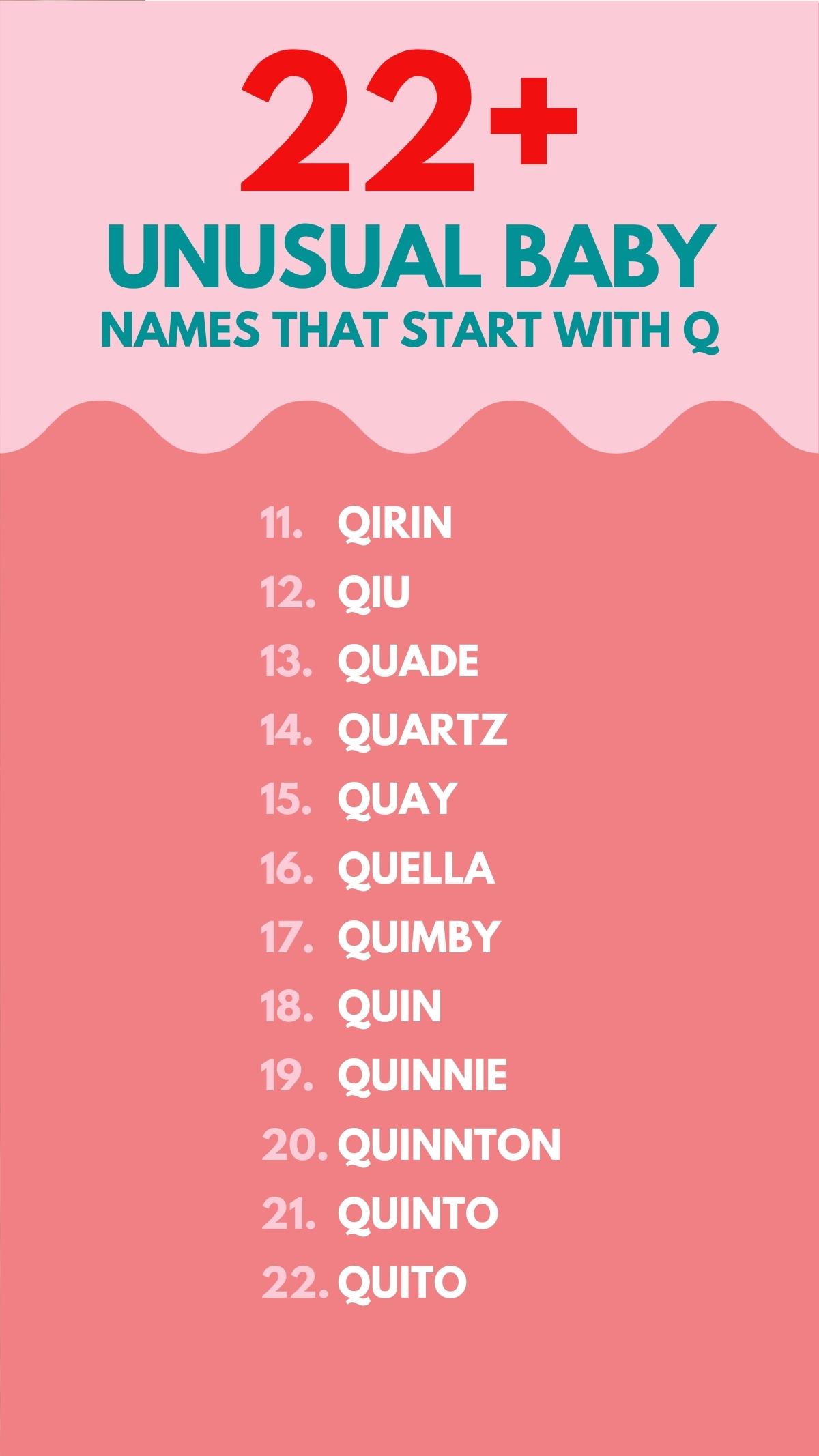 Baby Names That Start with Q Studio DIY
