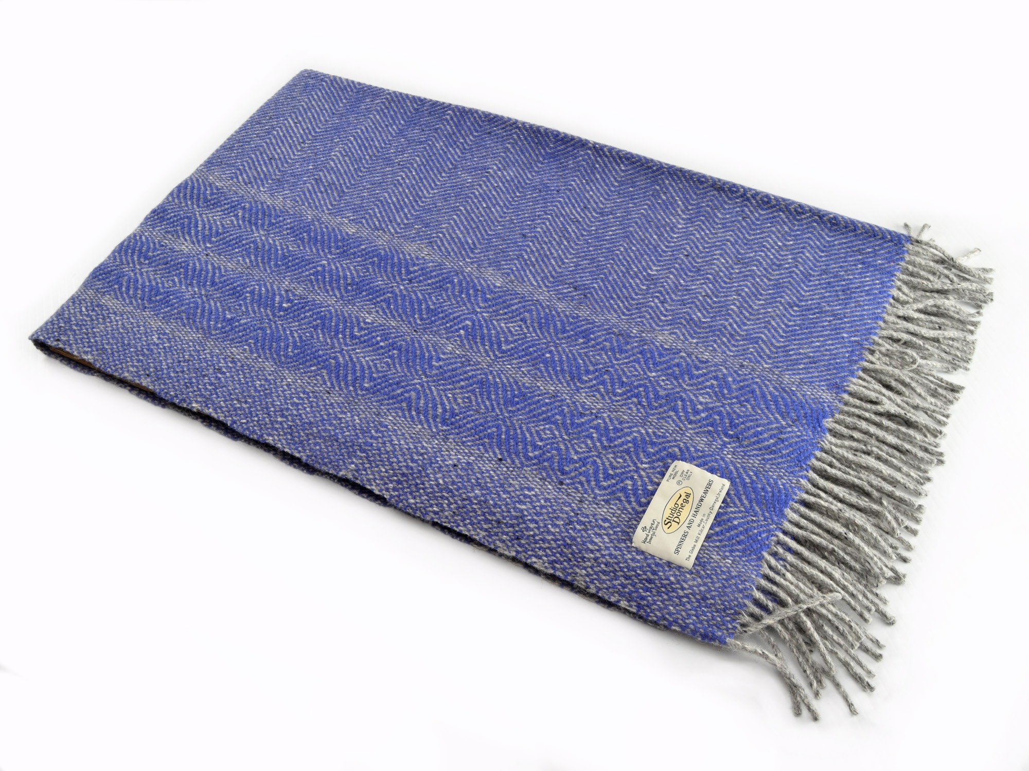 Undulating Twill Throw Studio Donegal hand woven tweed blanket
