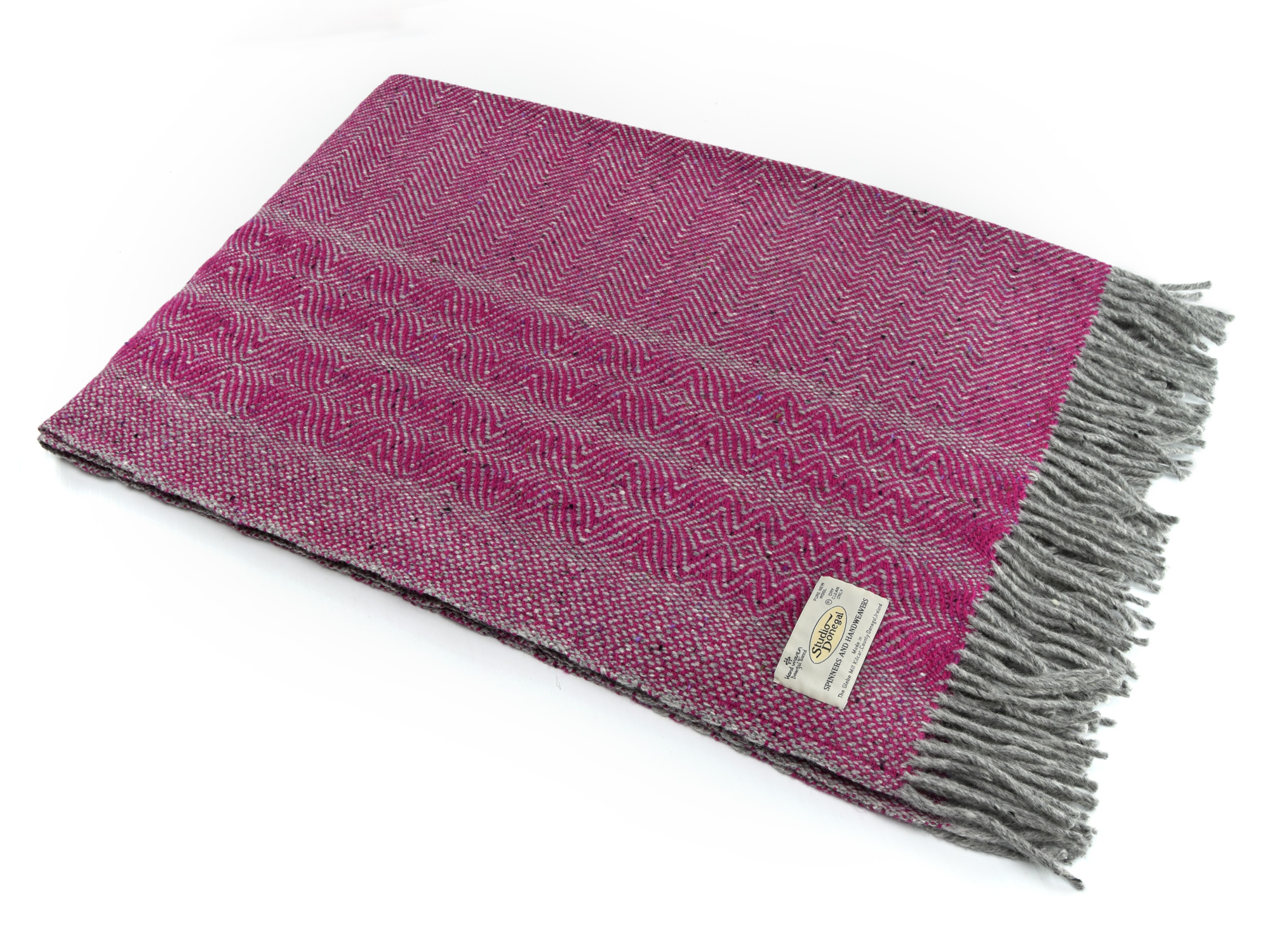 Undulating Twill Throw Studio Donegal hand woven tweed blanket