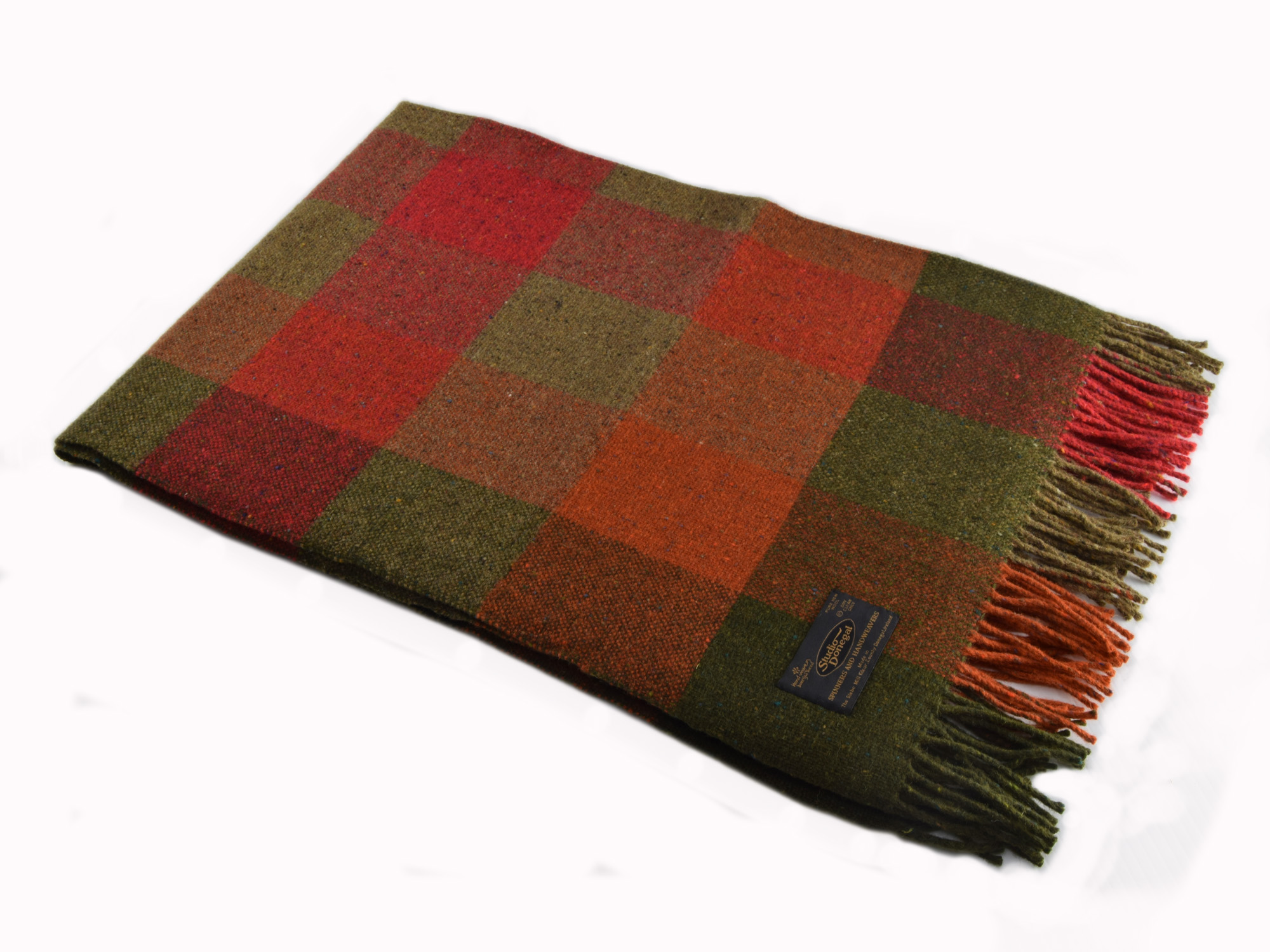 Checked In Throw Studio Donegal Hand Woven Donegal tweed Blanket