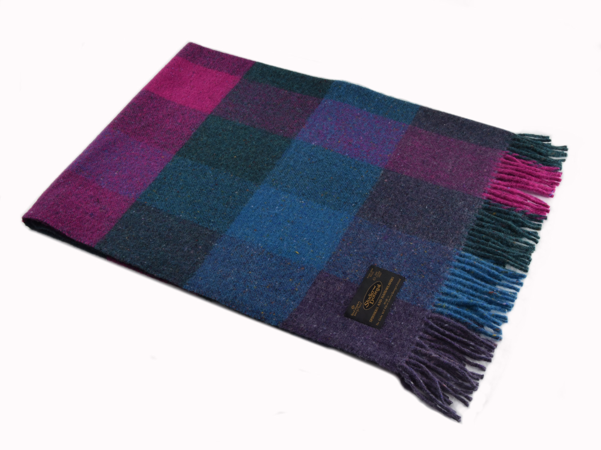 Checked In Throw Studio Donegal Hand Woven Donegal tweed Blanket