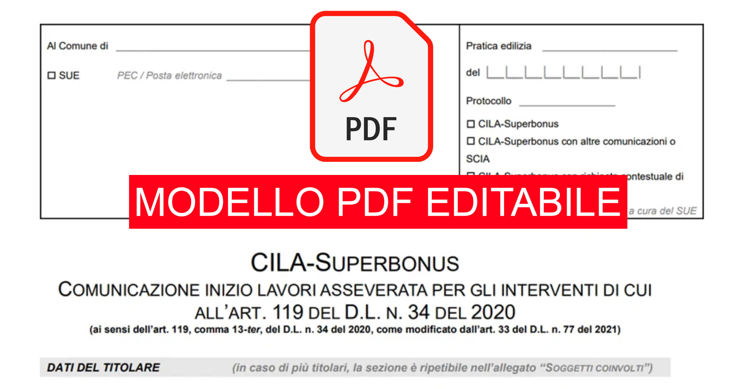 CILA Superbonus 110 Modelli pdf completamente editabili Studio Graphos
