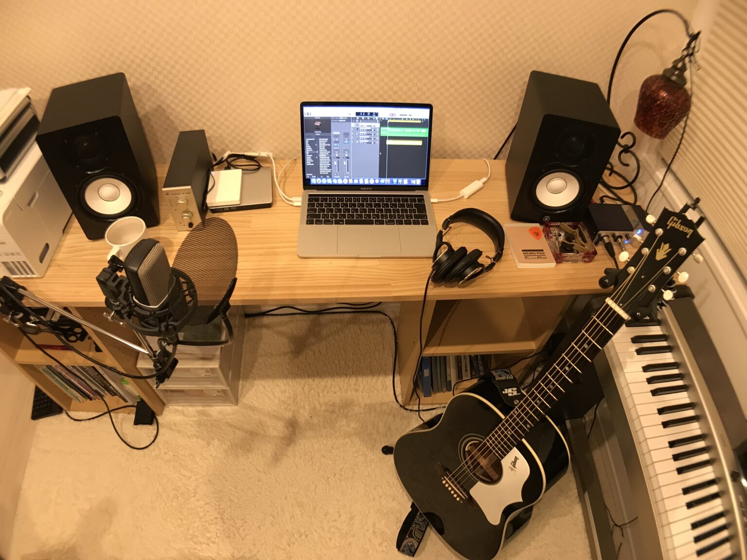 自宅をレコーディングスタジオにしようスタジオほっしー｜弾き語り初心者DTM宅録のやり方、MIXのスキルアップ、機材