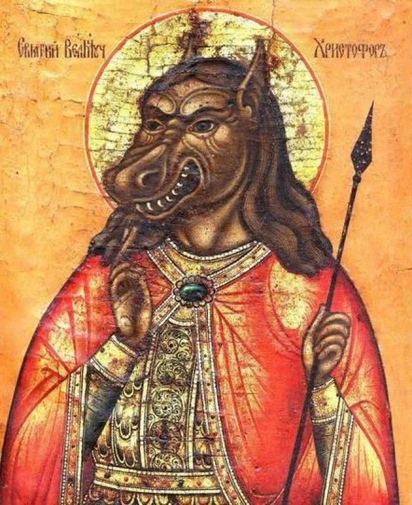 Poemas del río Wang Dogheaded Saint Christopher