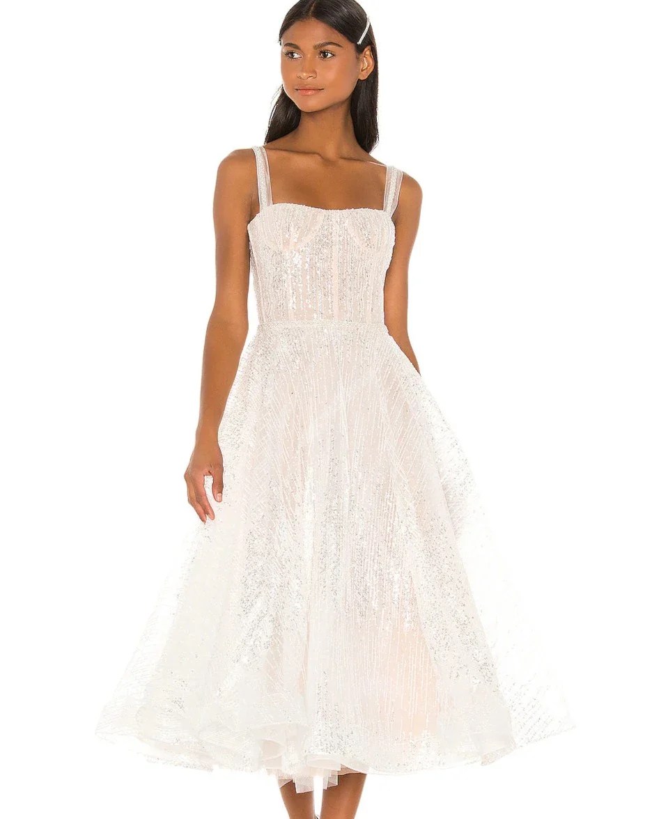 Bronx and Banco Mademoiselle Midi Dress- XS – Studio Mariée