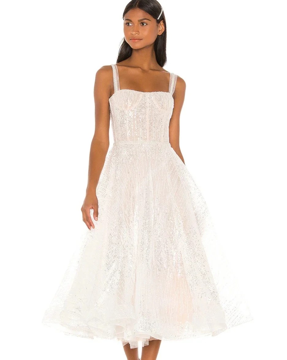 Bronx and Banco Mademoiselle Midi Dress- XS – Studio Mariée