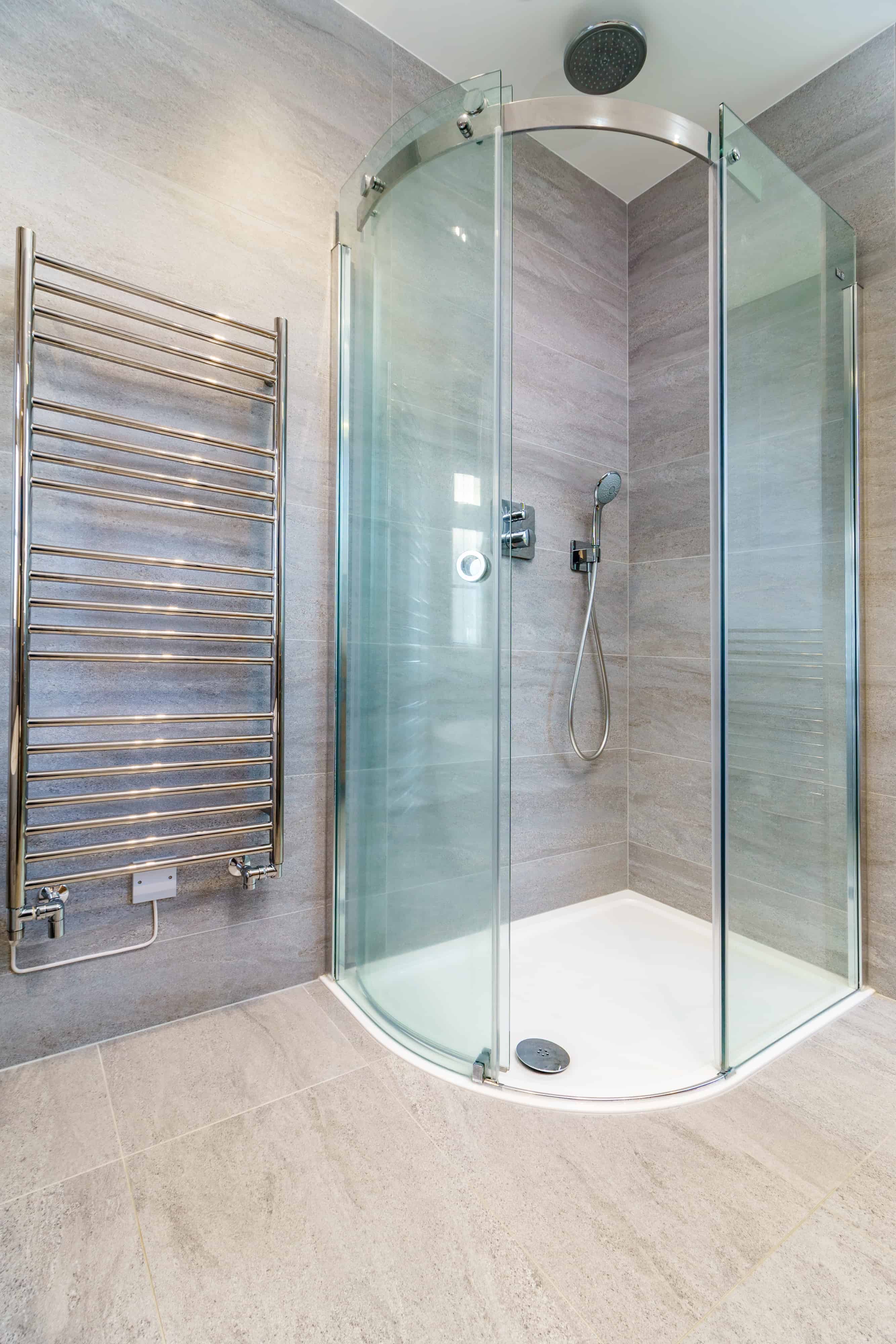 Family bathroom with accent wall tile Studio One South West